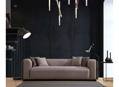 Salon Canapé 4 places Design Revêtement Canapé Moderne de Luxe neuf Marron